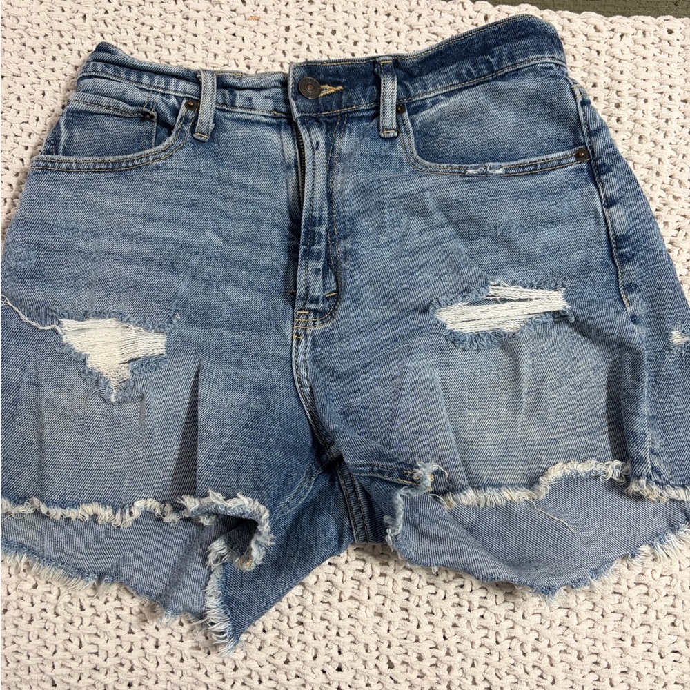 Distressed Denim Women Shorts
